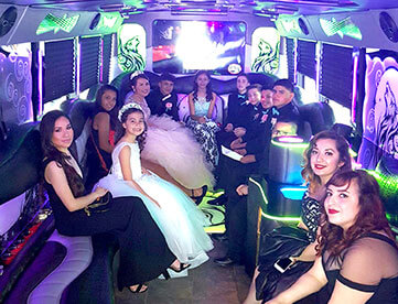 Starry Night party bus customers 1